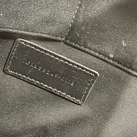 Saint Laurent Cassandre Black Croc Embossed Zip Pouch (JB1116) - Picture 6 of 8